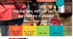 Desktop Screenshot of fairlawnvillagepreschool.com